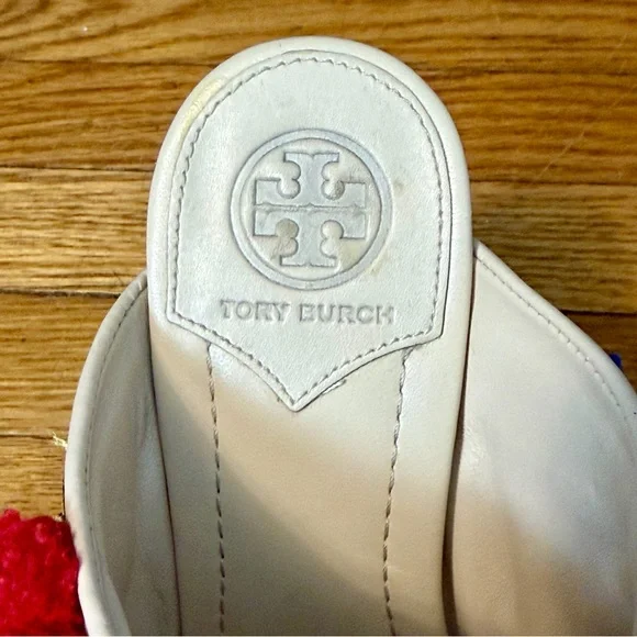 Tory Burch Ellis Women’s Multicolor Embroidered Open Toe Mule, Size 6.5 - Picture 7 of 8